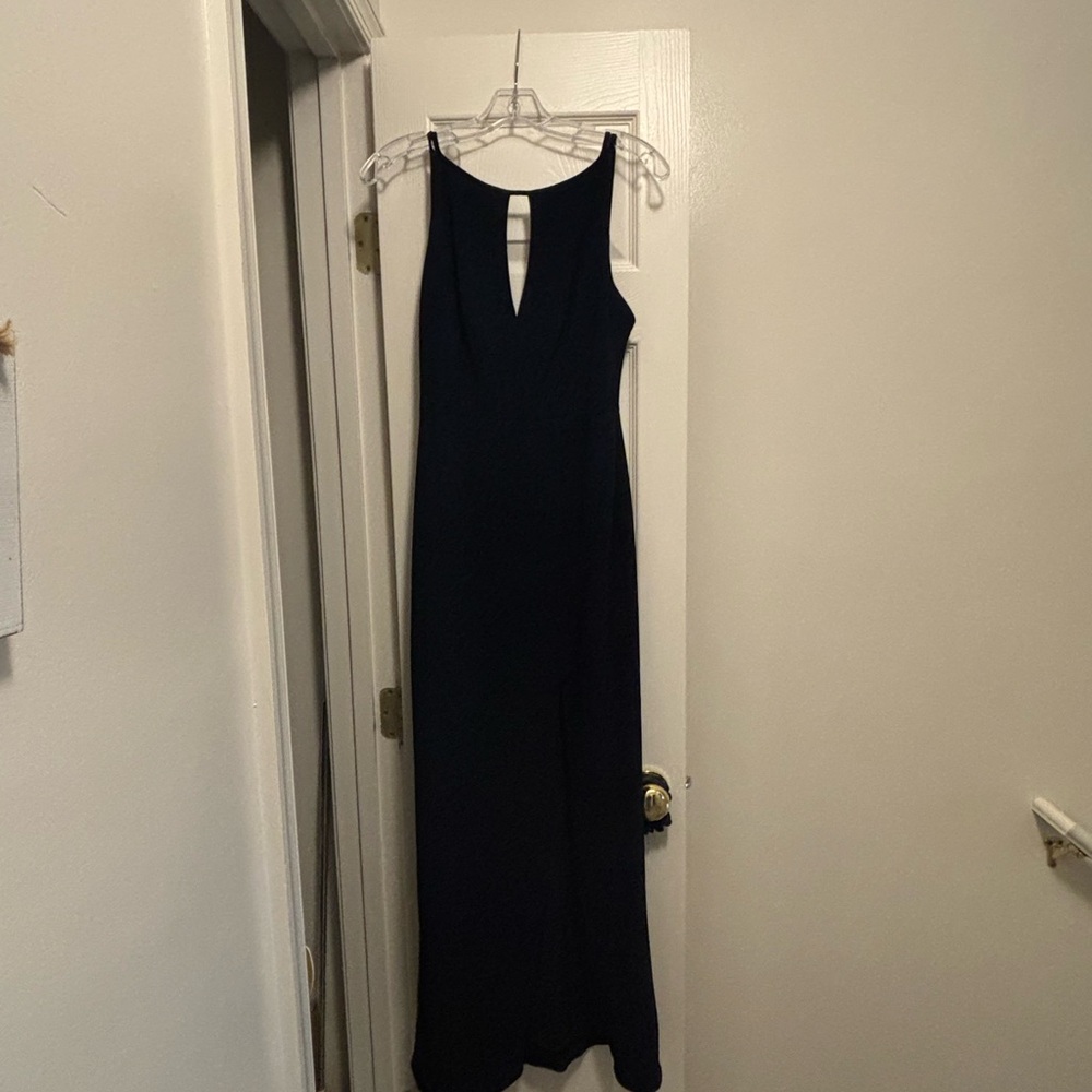 Navy Floor Length Gown